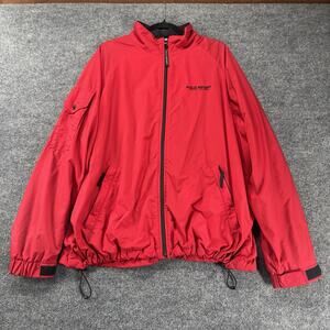 Vintage Y2K Polo Sport Ralph Lauren Windbreaker Men Large Full Zip Multi Pocket